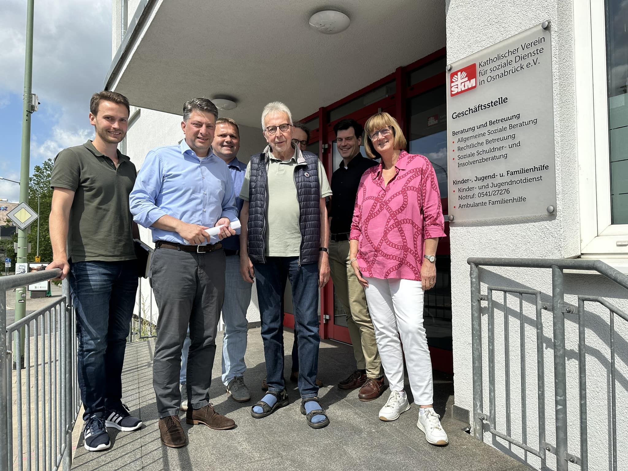 Mit Christian Calderone beim SKM - Kath. Verein für soziale Dienste in Osnabrück e.V. . 